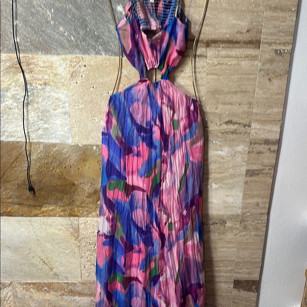 Colorful Abstract Maxi Dress